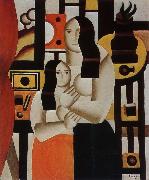 Fernard Leger The woman indoor oil on canvas